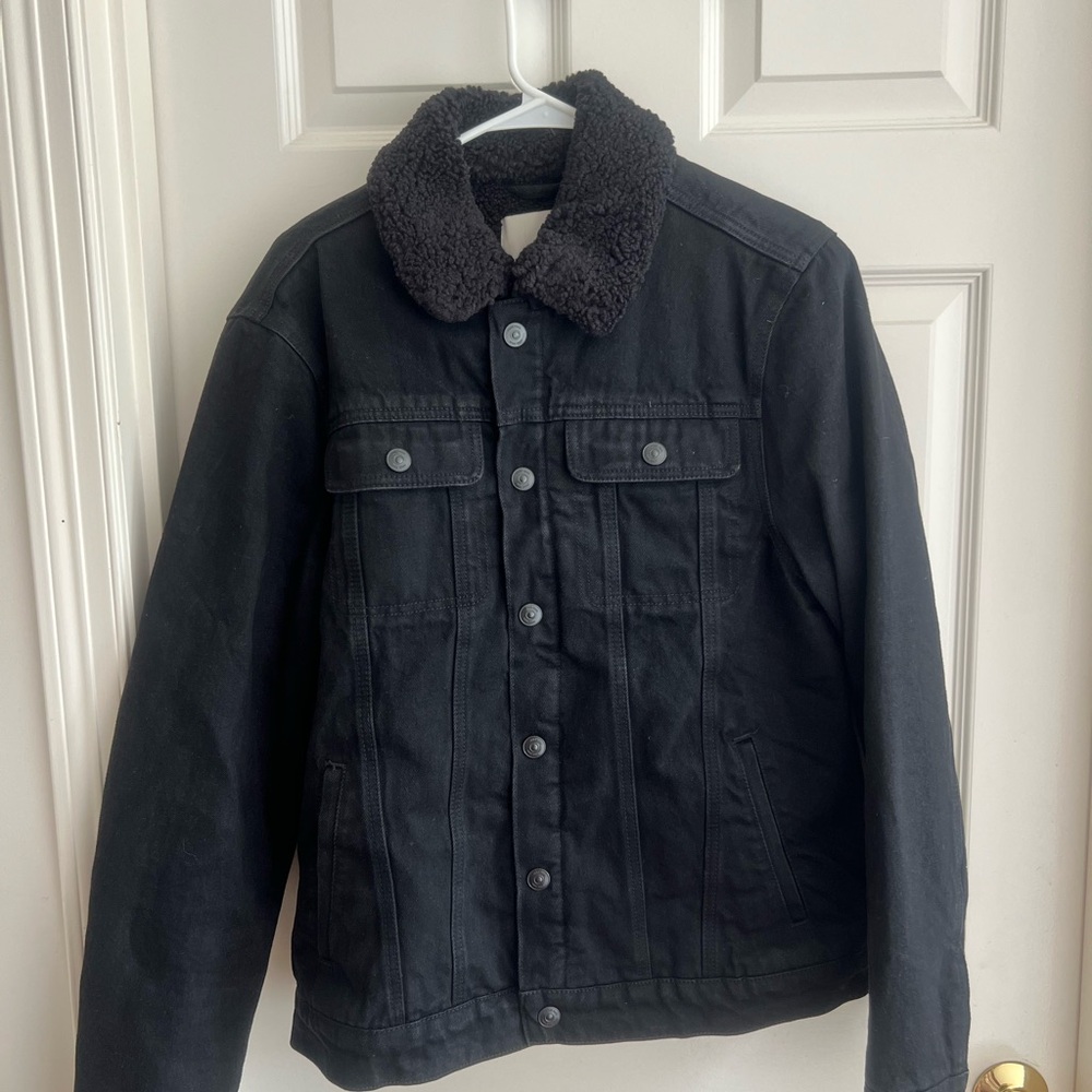 Mango Black Lightweight Shirt Jacket